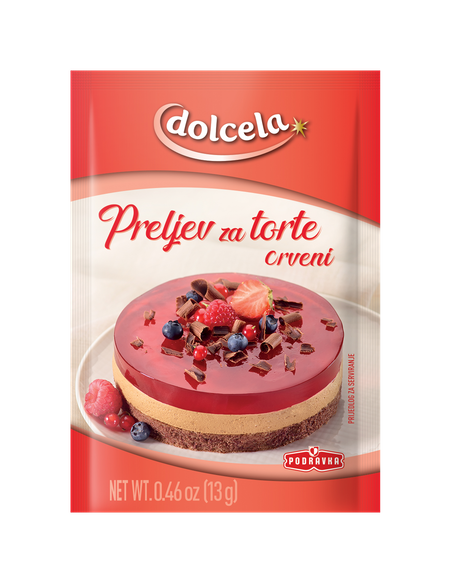 Crveni preljev za torte