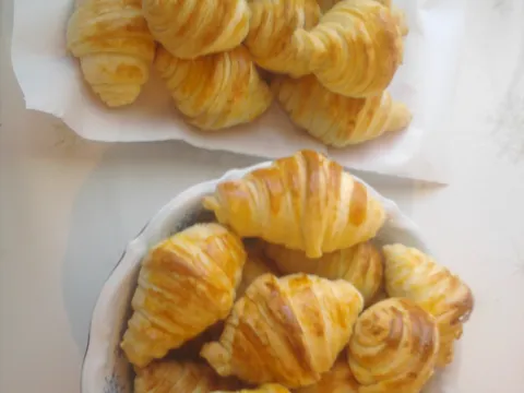 Moji prvi kroasani :)