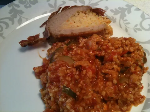 Mesna bulgur-štruca by Osijek1973+Bulgur u satarašu by notsoevil