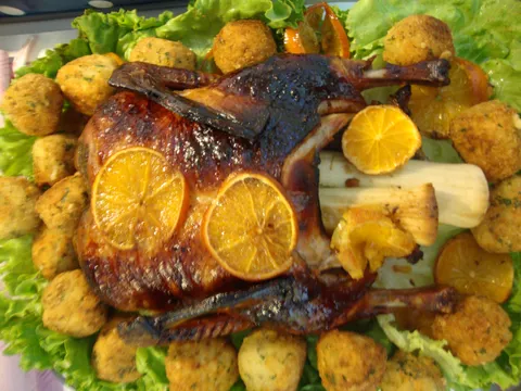 pečena patka u umaku od naranče