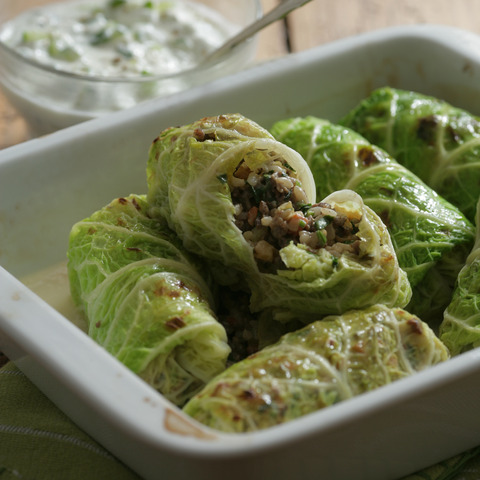 Plněné kapustové listy
