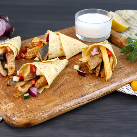 Fish&Chips v tortille