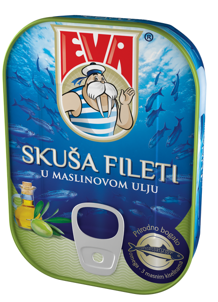 Skuša fileti u maslinovom ulju