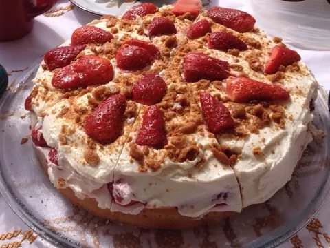 Tetina mascarpone torta s jagodama