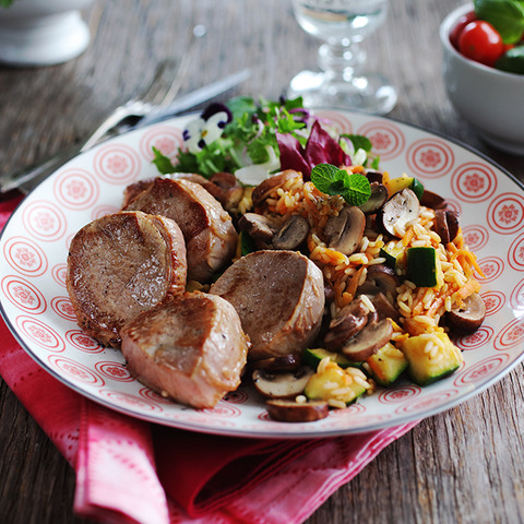 Medailóniky s hnedou ryžou