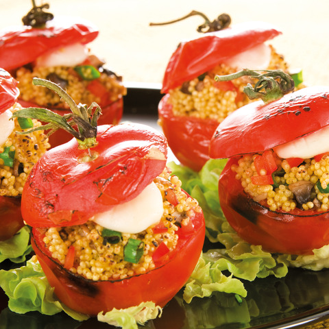 Paradajkové košíčky so pšenom