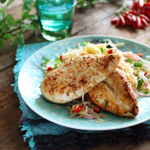 Pikantní kuře s čínským zelím