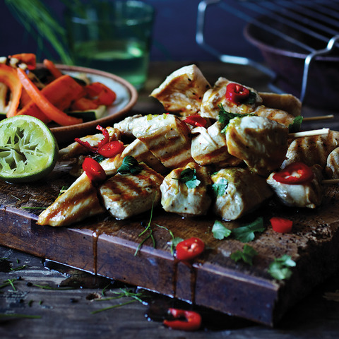 Sladko-kyselé grilované špízy