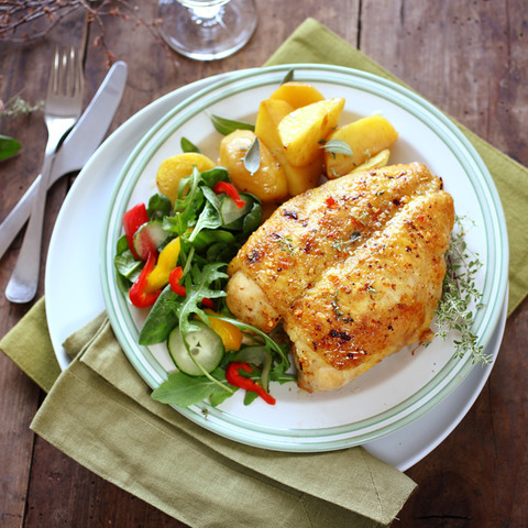 Kuřecí prsa pečená v troubě