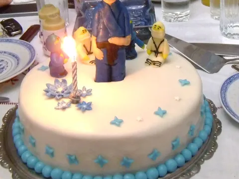 Rodjendanska torta za mog unuka Nikolu -AIKIDO majstora crni pojas prvi dan