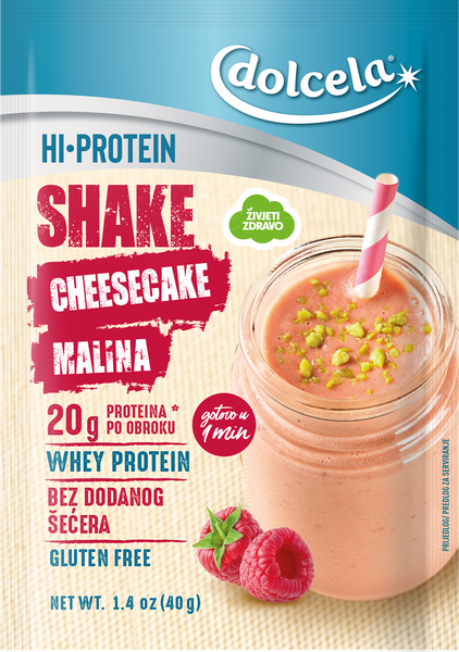 Hi protein Cheesecake malina shake