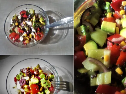 Salata s crnom/beluga lećom i ........
