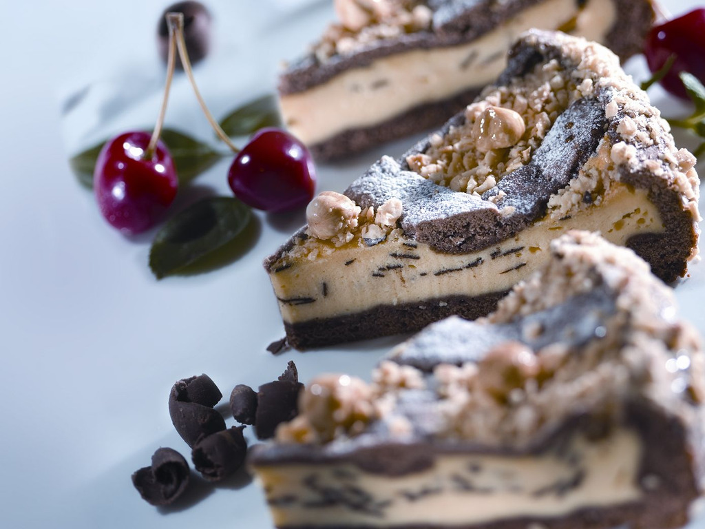 Krehká torta s tvarohom a čokoládou