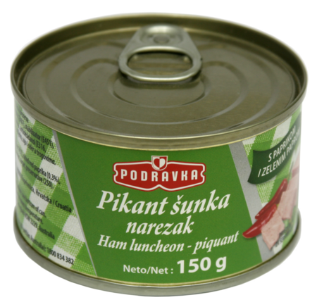 Ham luncheon meat piquant