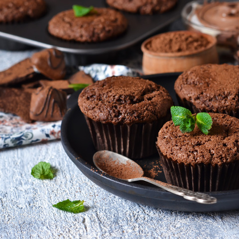 Čokoládové muffiny z červené čočky