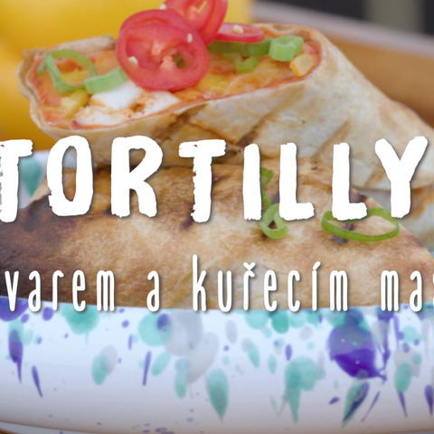 Tortilly s Ajvarem a kuřecím masem