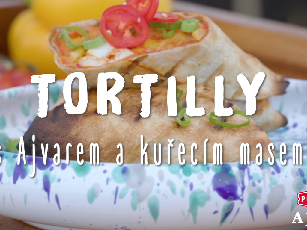 Tortilly s Ajvarem a kuřecím masem