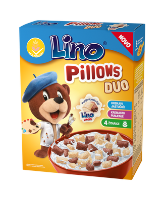 Lino Pillows - Mix de pernițe umplute cu cremă tartinabilă cu lapte și cacao