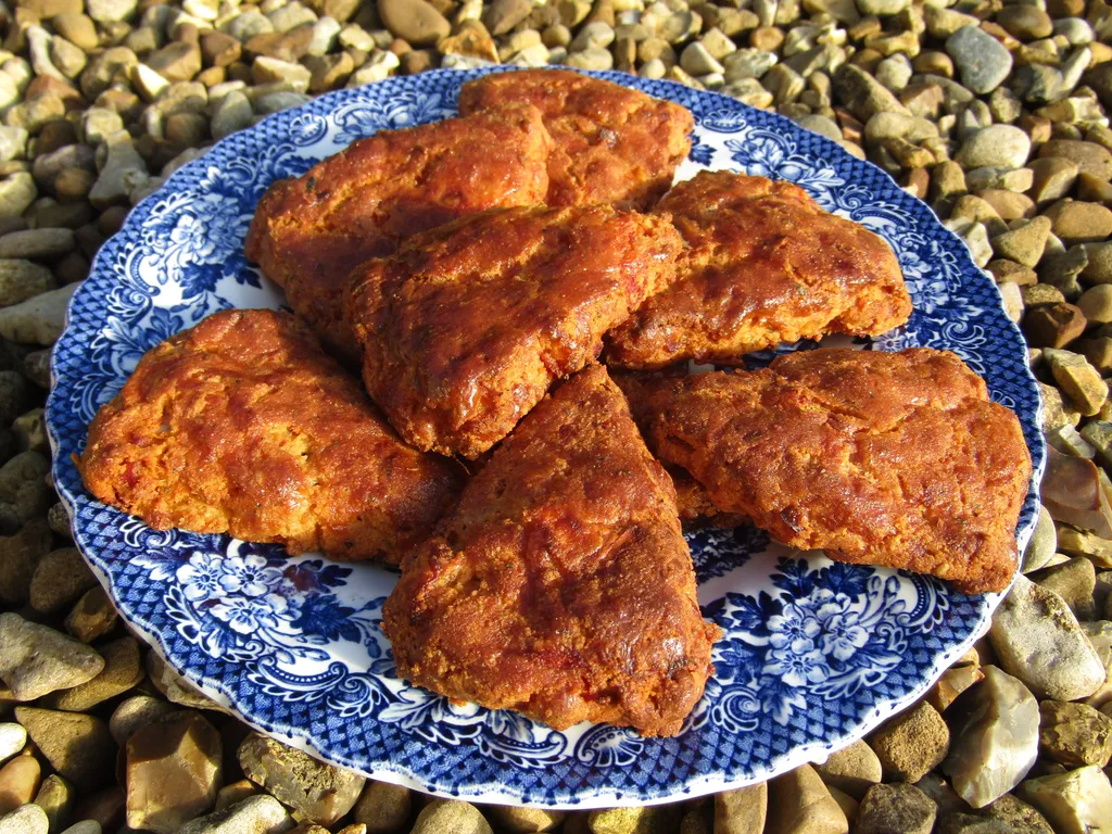 Low-carb pizza scones