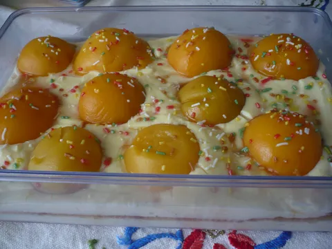 Torta s breskvama i vanili-kremom!