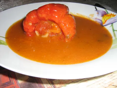 Punjene paprike sa filetima ribe