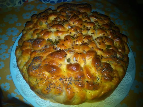 Pogaca ,,Buket hrizanetama" by gagaherc-BPaneva made