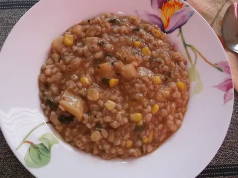Geršla (ili ječam, orzo) sa ribom
