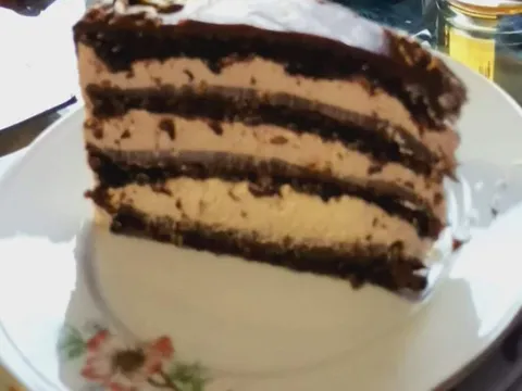 Orange mousse torta