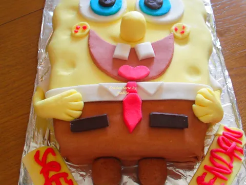 Spongebob fondan torta