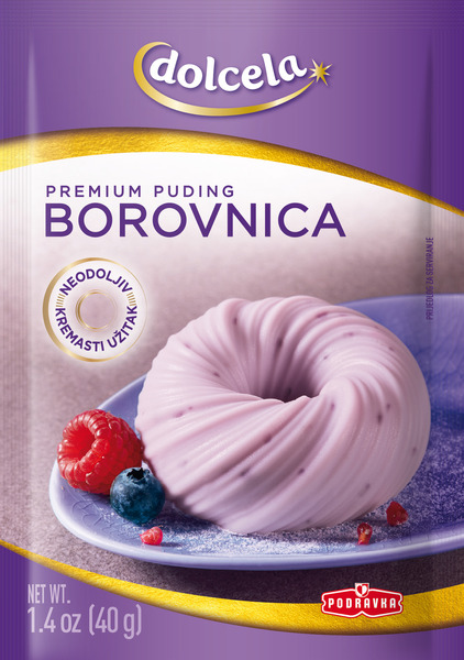 Premium puding borovnica