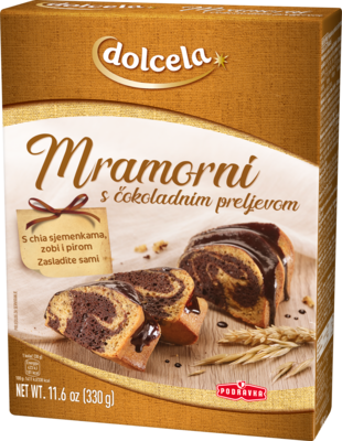 Marmorni kolač s čokoladnim prelivom