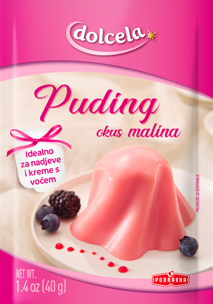 Puding okus malina