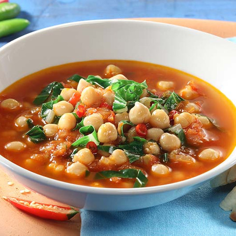 Ragú z cizrny a mangoldu