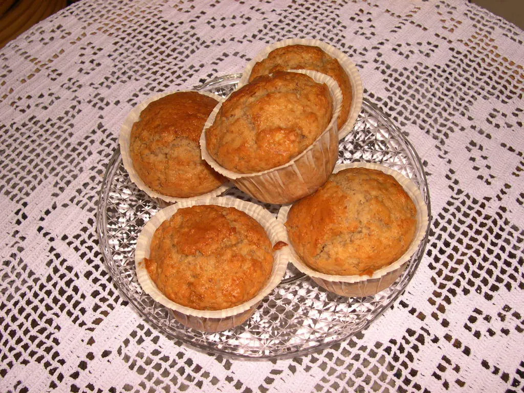 Muffini od banana,zobi i meda