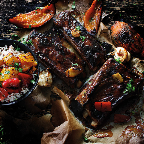 Pečené rebrá s javorovým sirupom