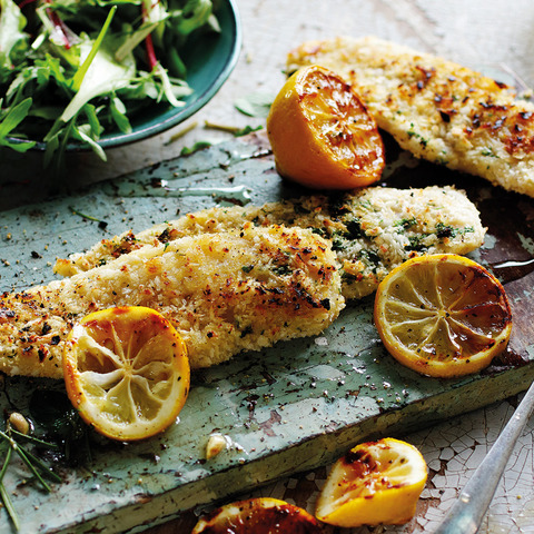 Grilovaná biela ryba v aromatickej kruste