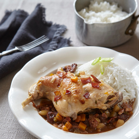 Králík agrodolce s basmati rýží Lagris