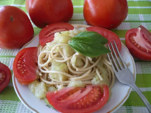 spaghetti s tikvicom