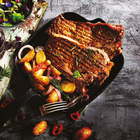 Rumpsteak se zeleninou