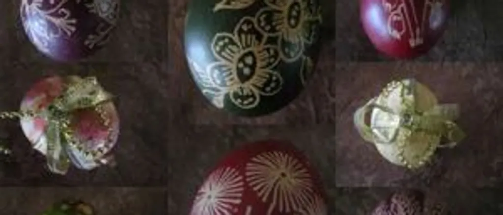 Saranje jaja voskom,rad moje majke Dragice