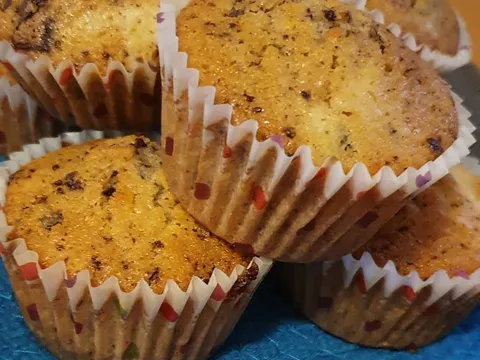 Muffini s komadićima čokolade