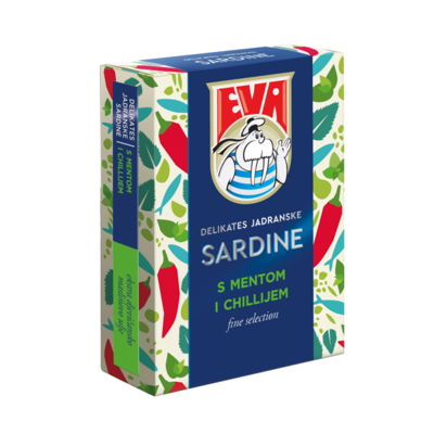 EVA delikatesné sardinky s mätou a chilli