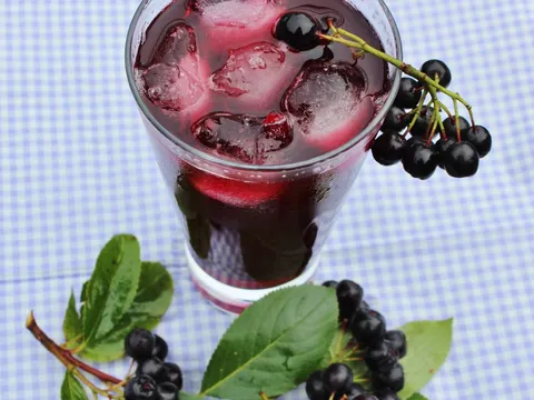Sok / sirup od aronije iz sokovnika na paru