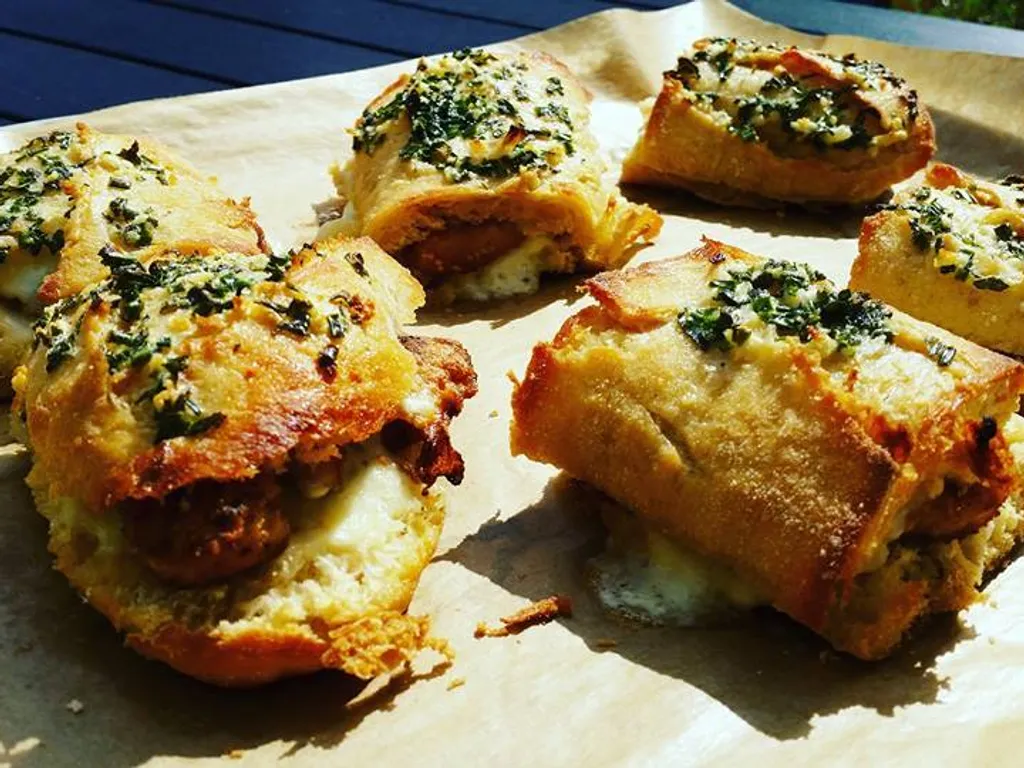 Crispy chicken baguette