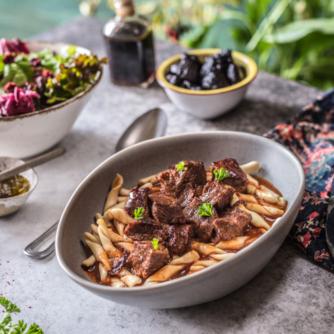 Mediterranean beef goulash