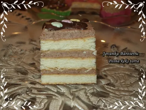 Posna keks torta