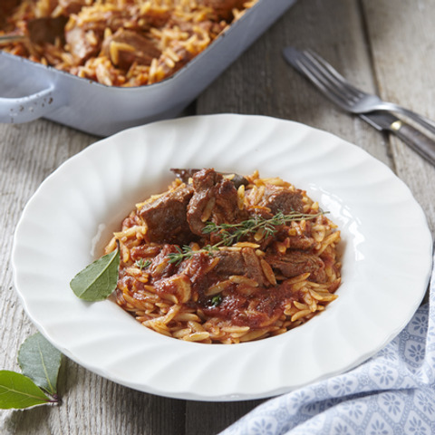 Kyperské jehněčí s orzem