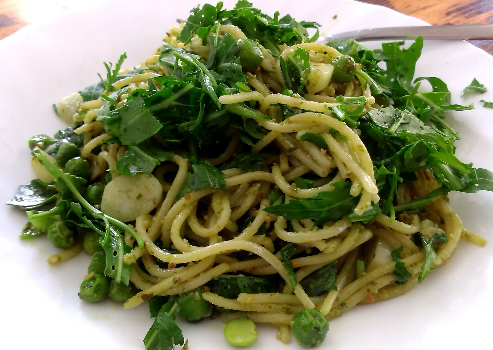 Spaghetti con rucola !