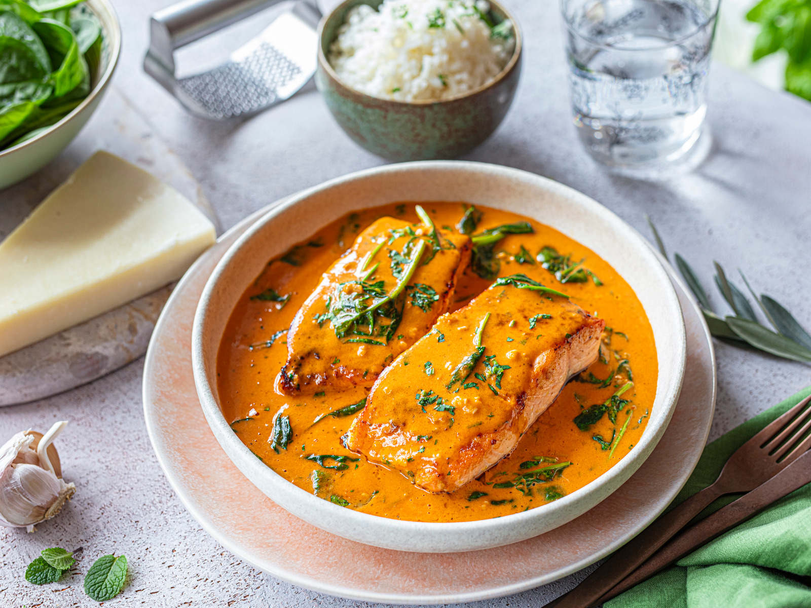 Losos u umaku od paprike