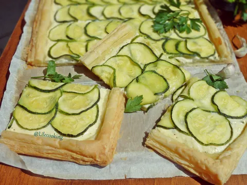 Tart od tikvica sira i lisnatog tijesta